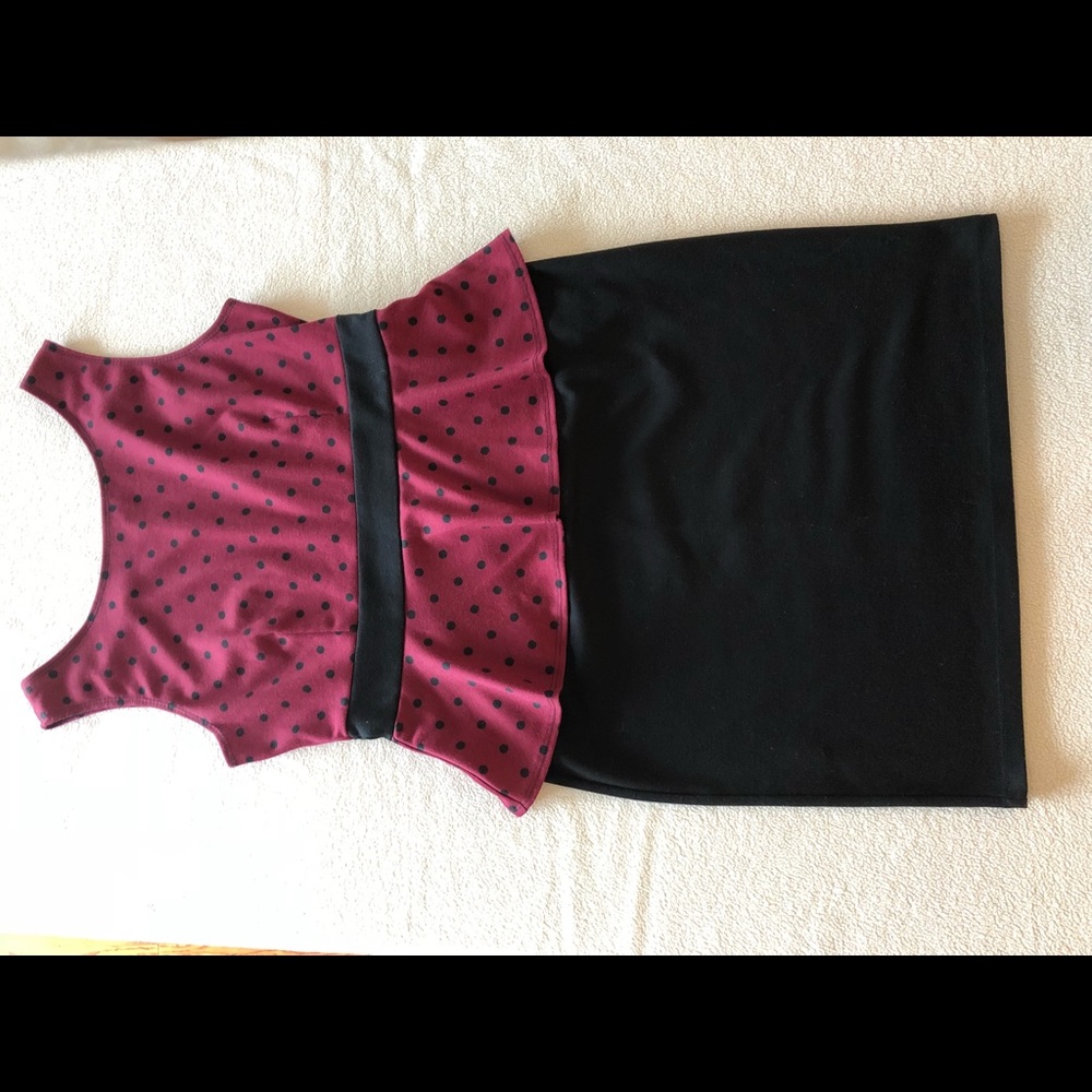 Size 10 pin up style polka dot dress